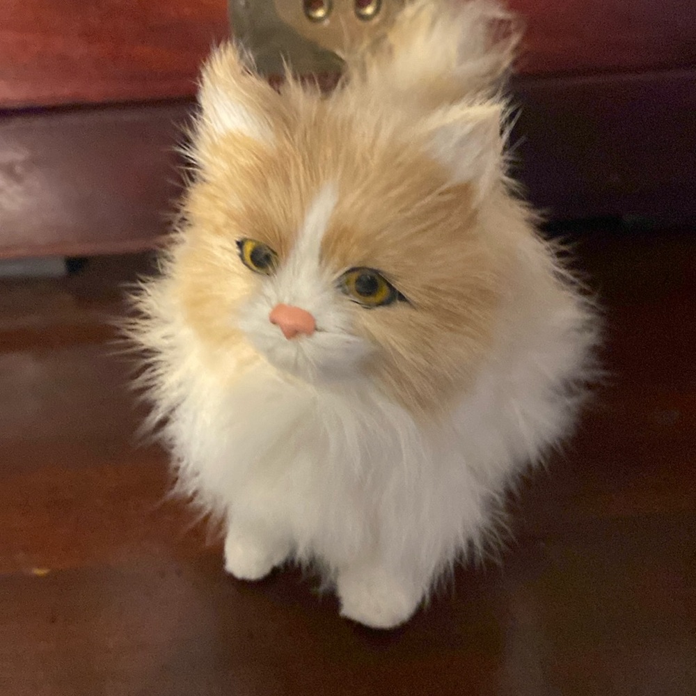 Vintage Rabbit Fur Mini Kitty Cat 90’s